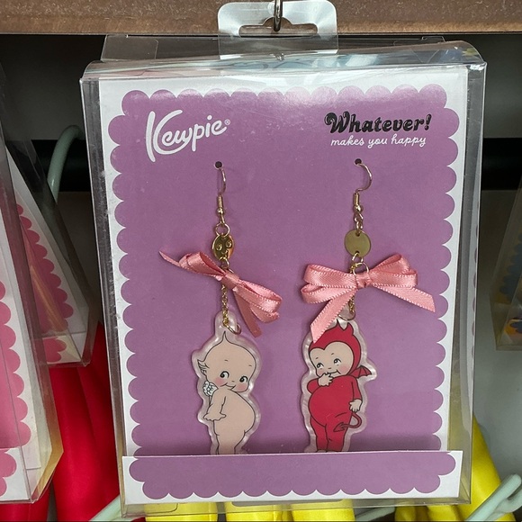Kewpie Other - Kewpie Angel and Devil Acrylic Earrings